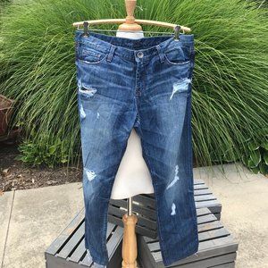 Banana Republic Distressed Skinny Jeans - Size 30; 28" inseam